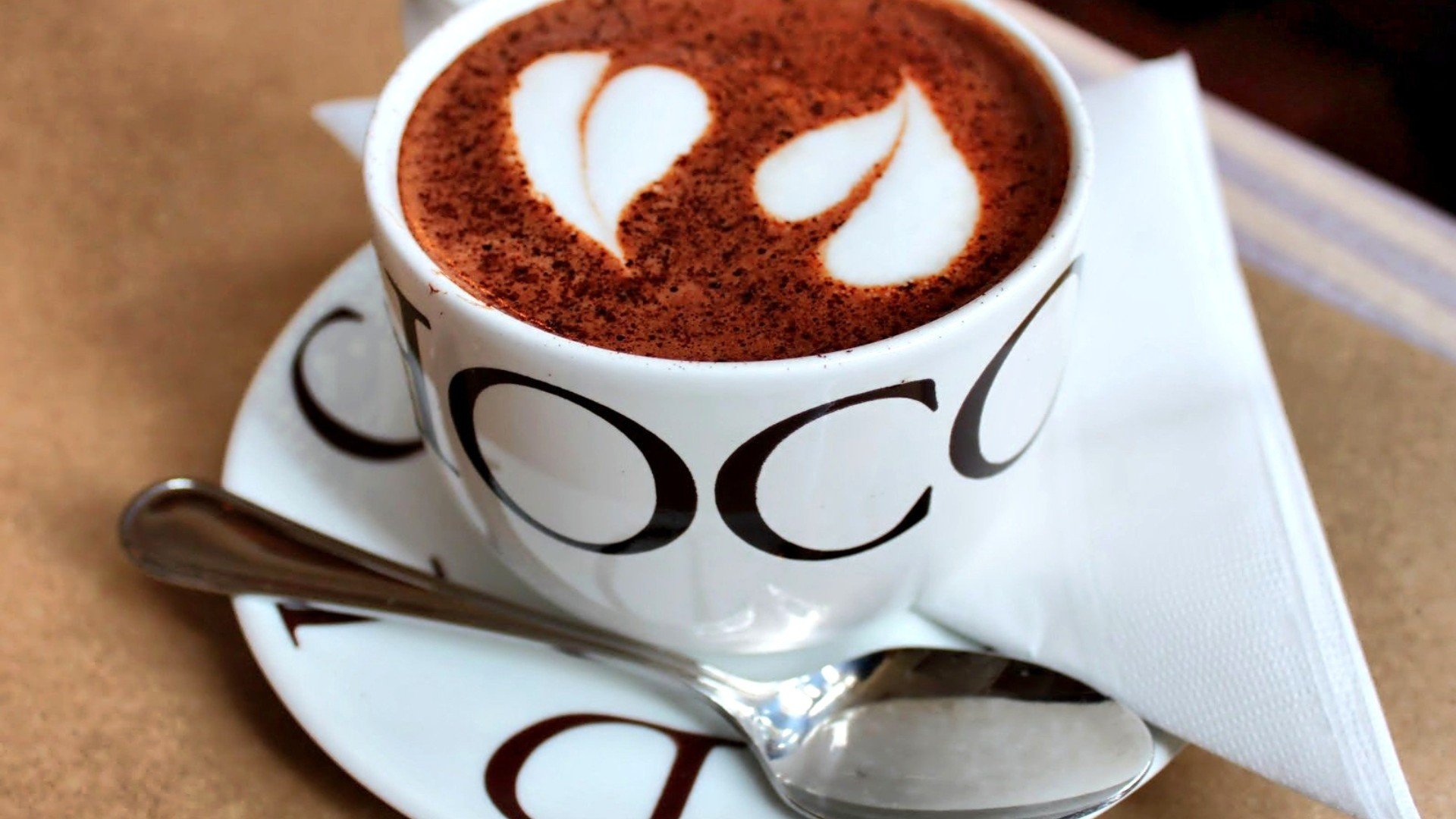 爱情美图唯美温馨爱心咖啡