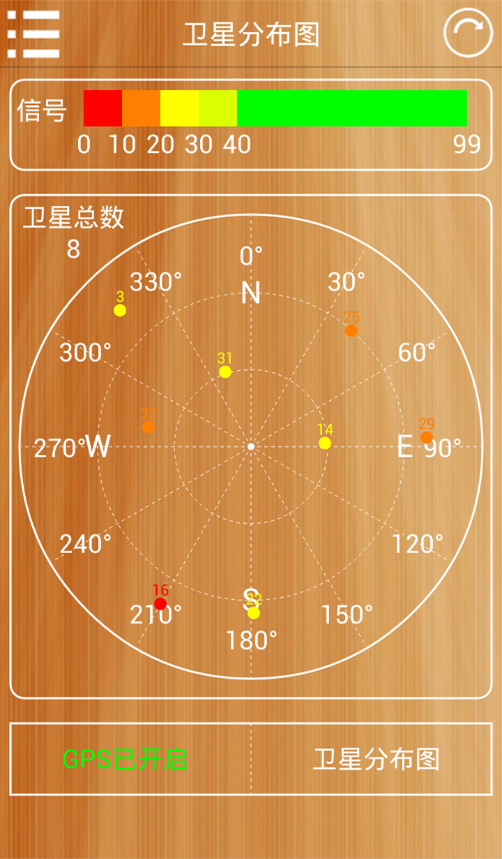 GPS卫星查看器截图2