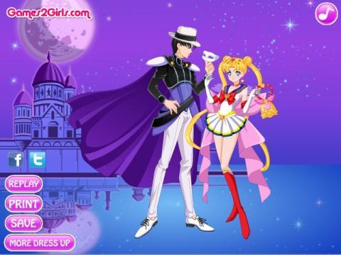 月野兔和夜礼服假面